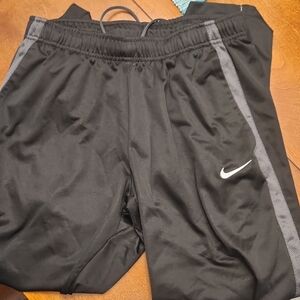 Nike Black Athletic Pants with zipper bottoms